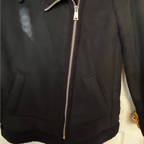 LOFT Charcoal Textured Outerwear - Picture 1 of 6